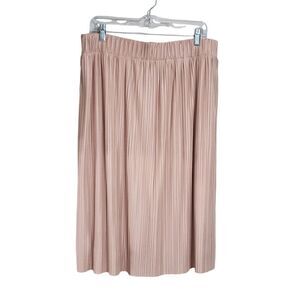 Torrid Pink Pleated Midi Skirt